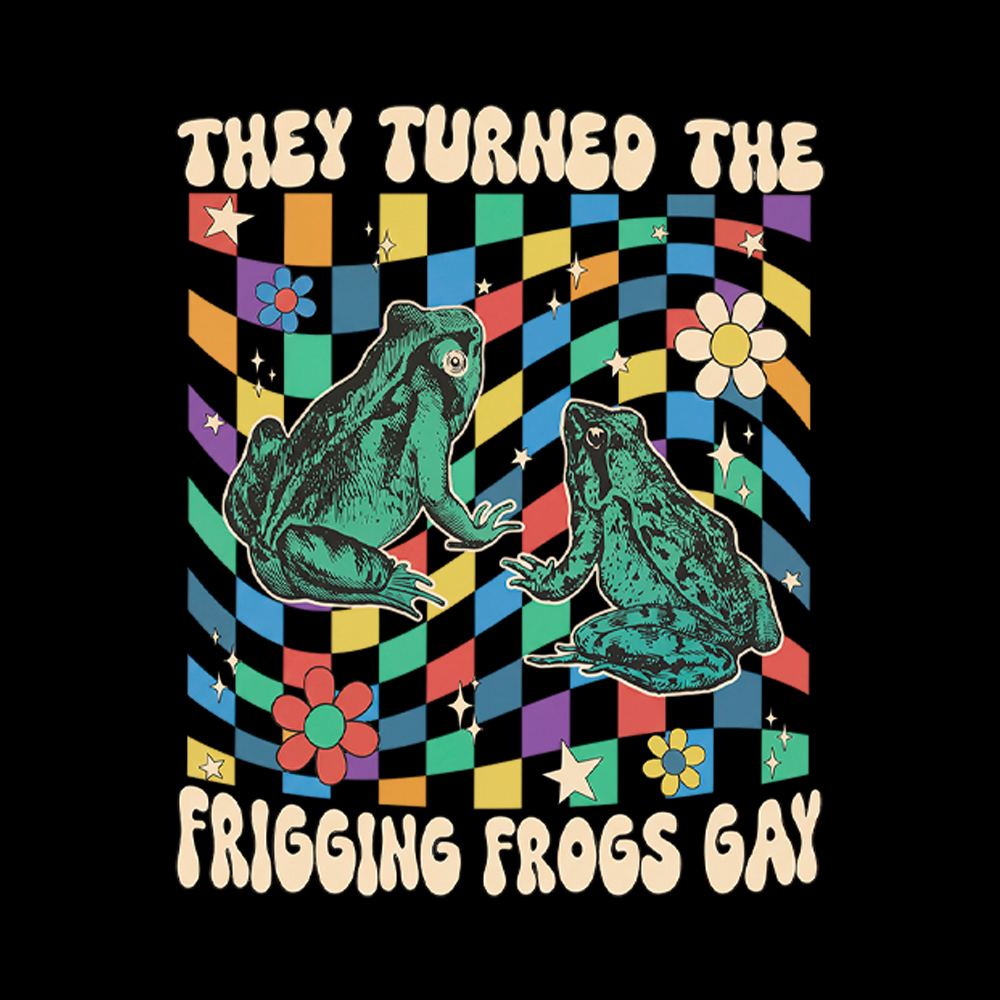 They Turned The Frigging Frogs Gay V-Neck Classic T-Shirt