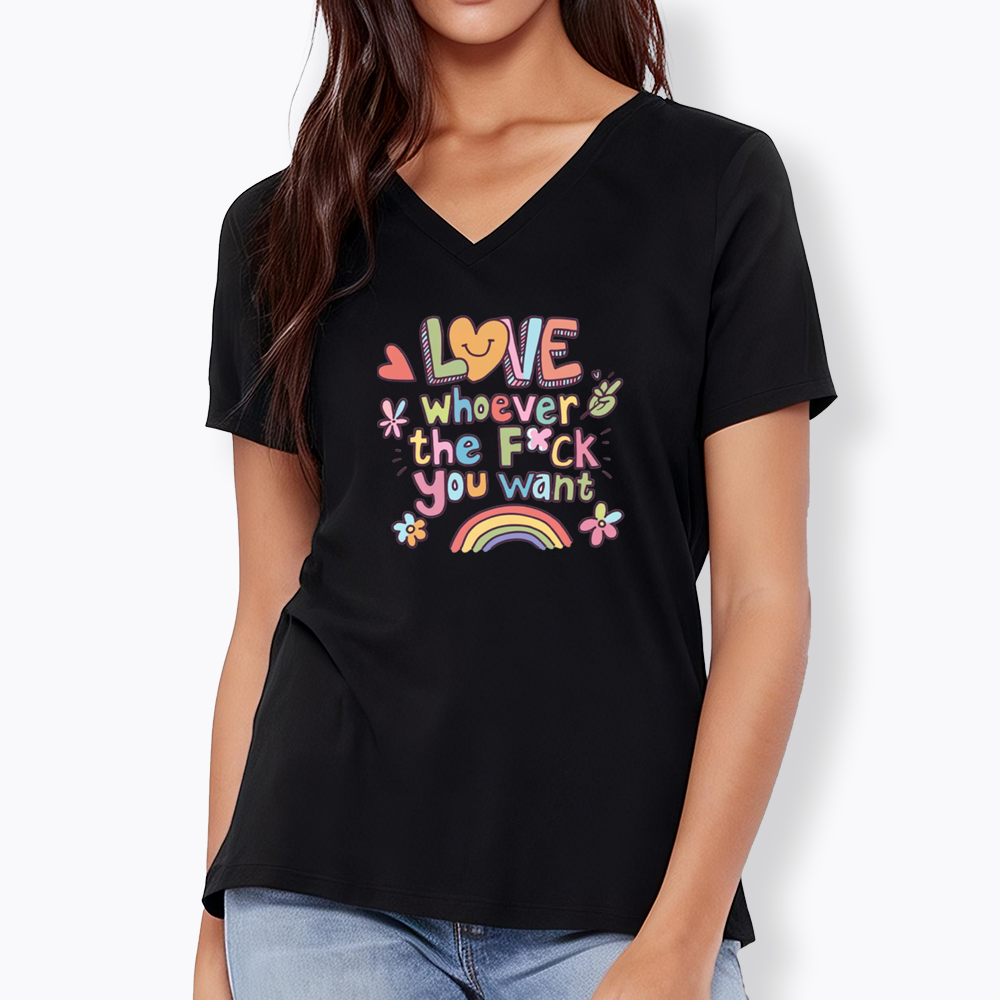 Love Whoever You Want V-Neck Classic T-Shirt