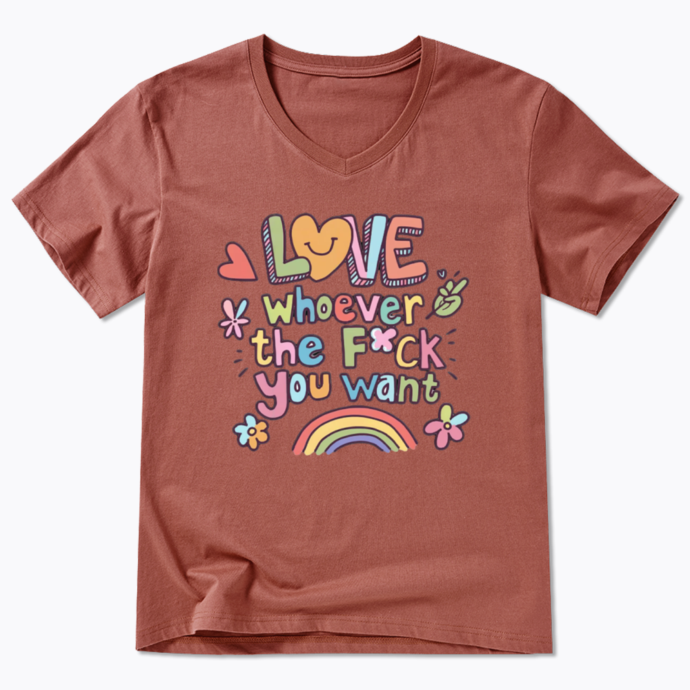Love Whoever You Want V-Neck Classic T-Shirt