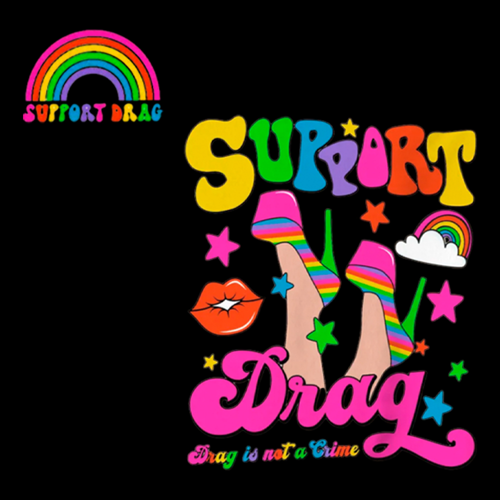 Support Drag V-Neck Classic T-Shirt