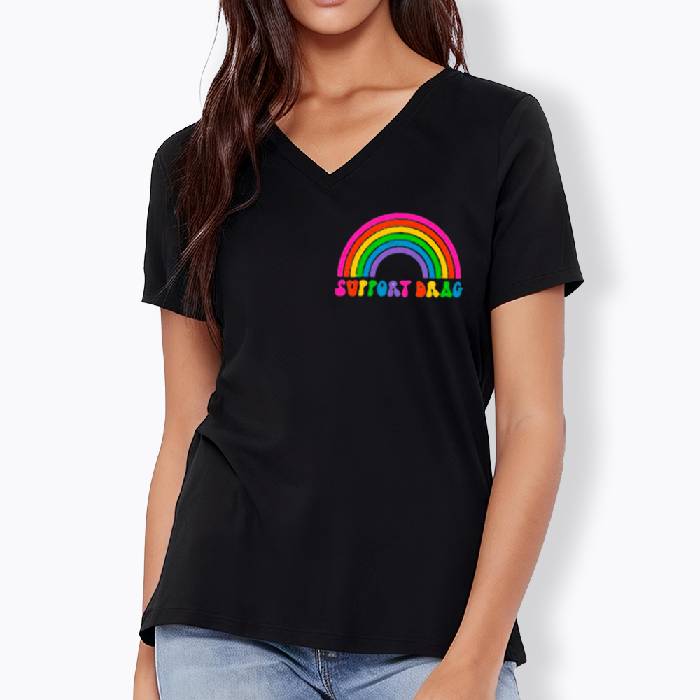 Support Drag V-Neck Classic T-Shirt