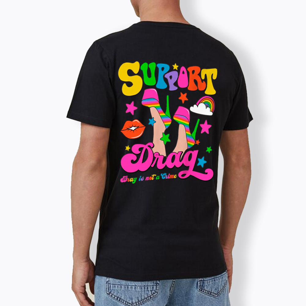Support Drag V-Neck Classic T-Shirt