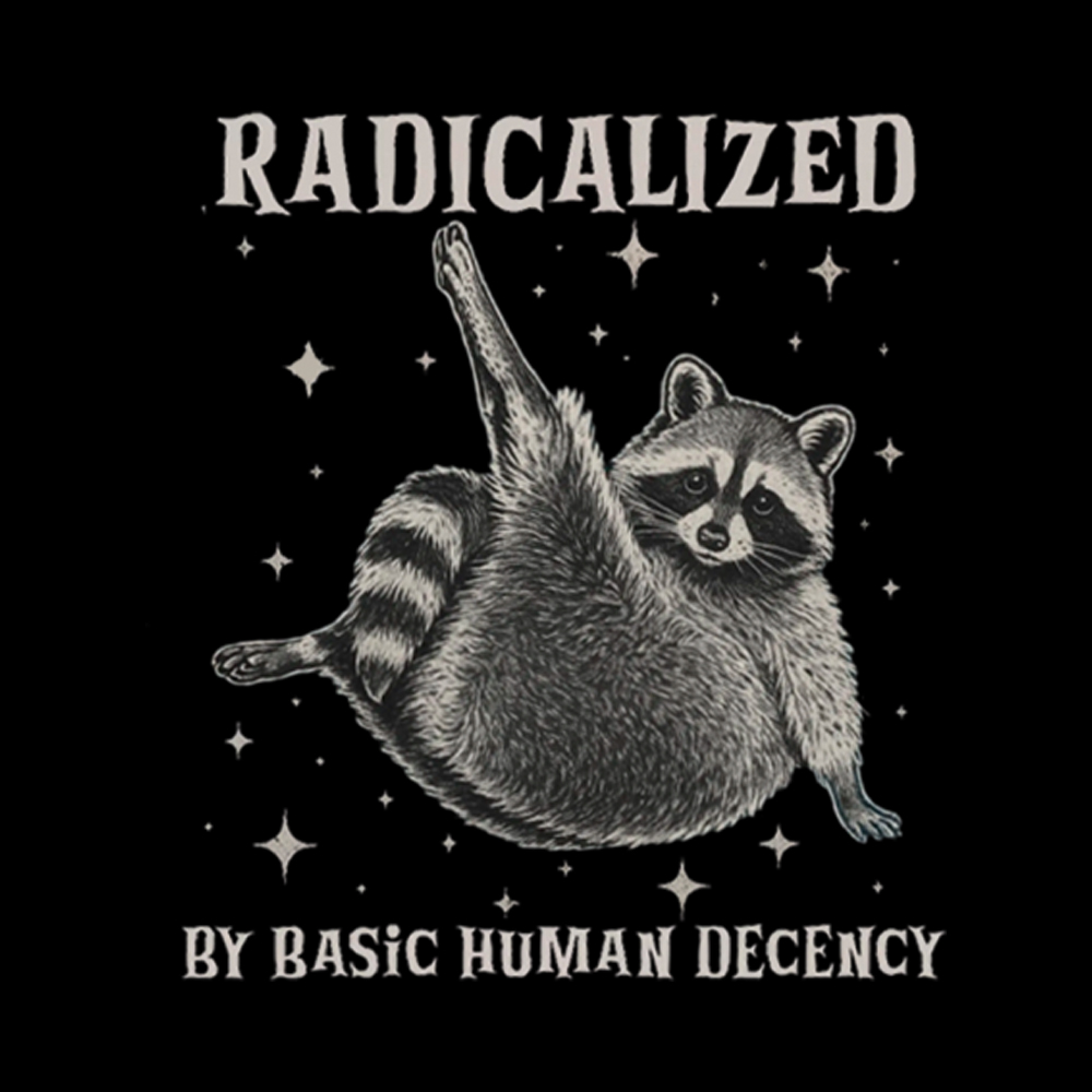 Radicalized By Basic Human Decency Washed T-Shirt