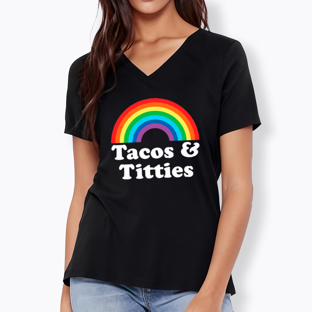 Tacos and Titties V-Neck Classic T-Shirt