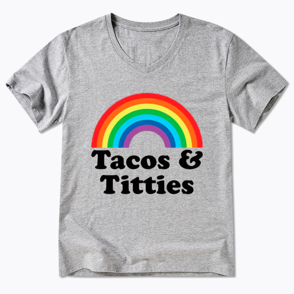 Tacos and Titties V-Neck Classic T-Shirt