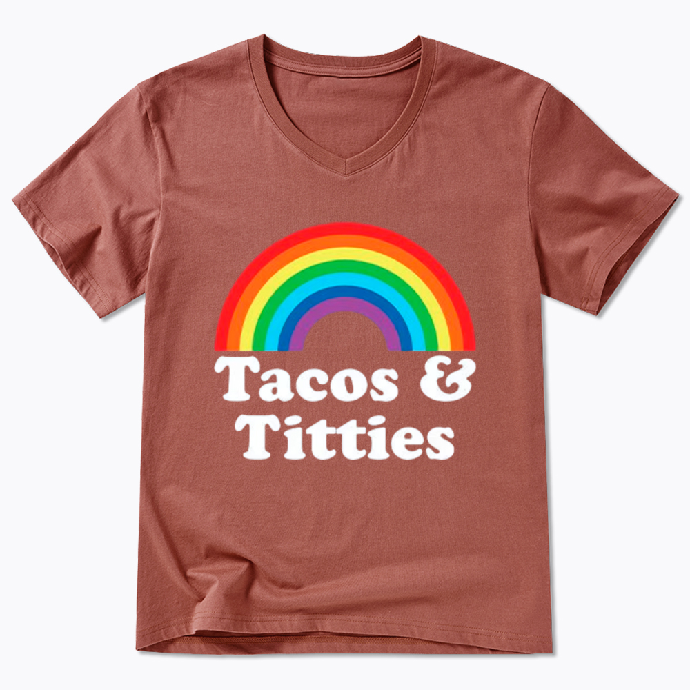 Tacos and Titties V-Neck Classic T-Shirt
