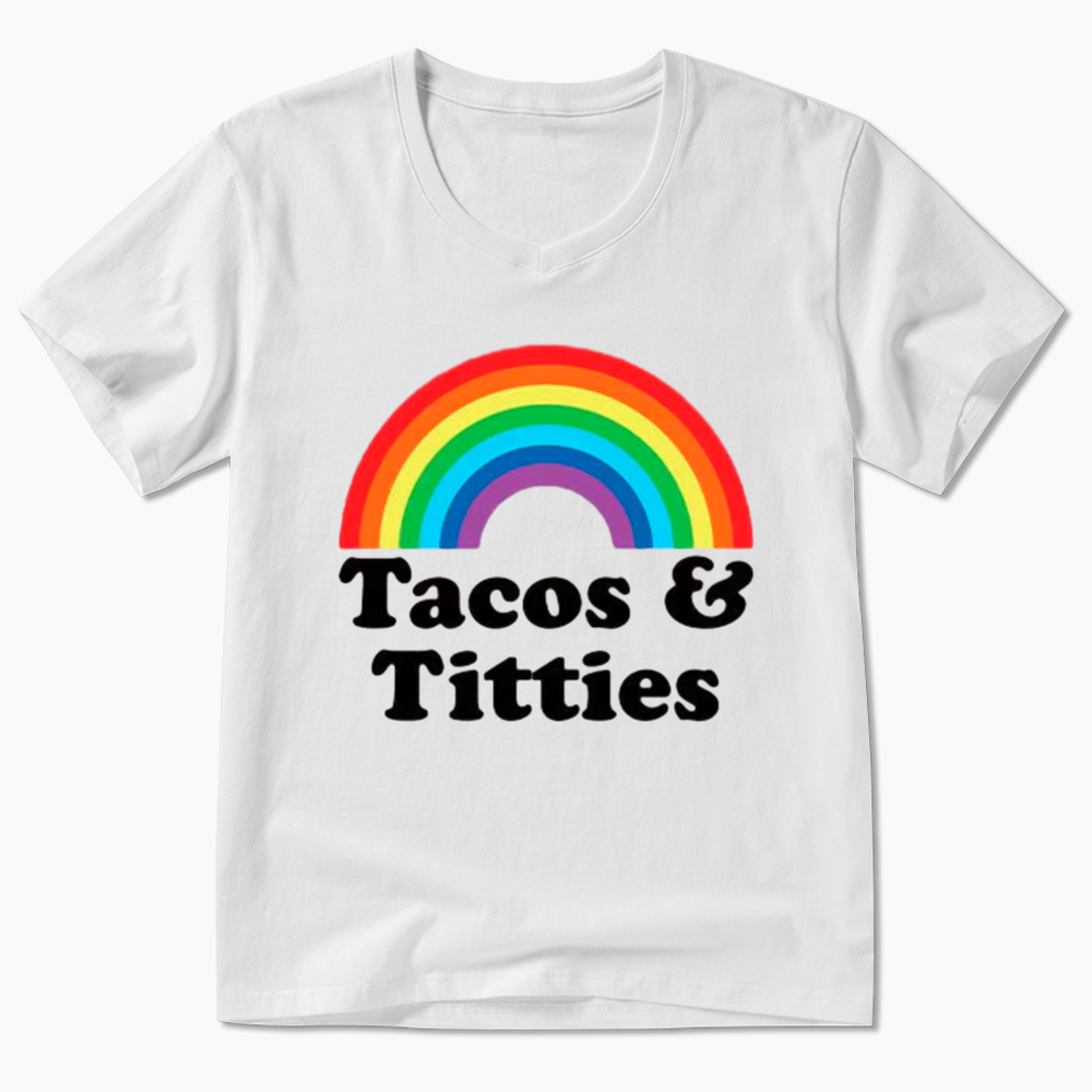 Tacos and Titties V-Neck Classic T-Shirt
