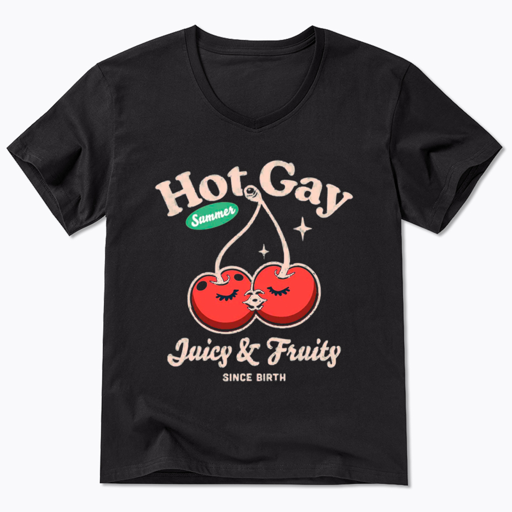 Hot Gay Summer V-Neck Classic T-Shirt