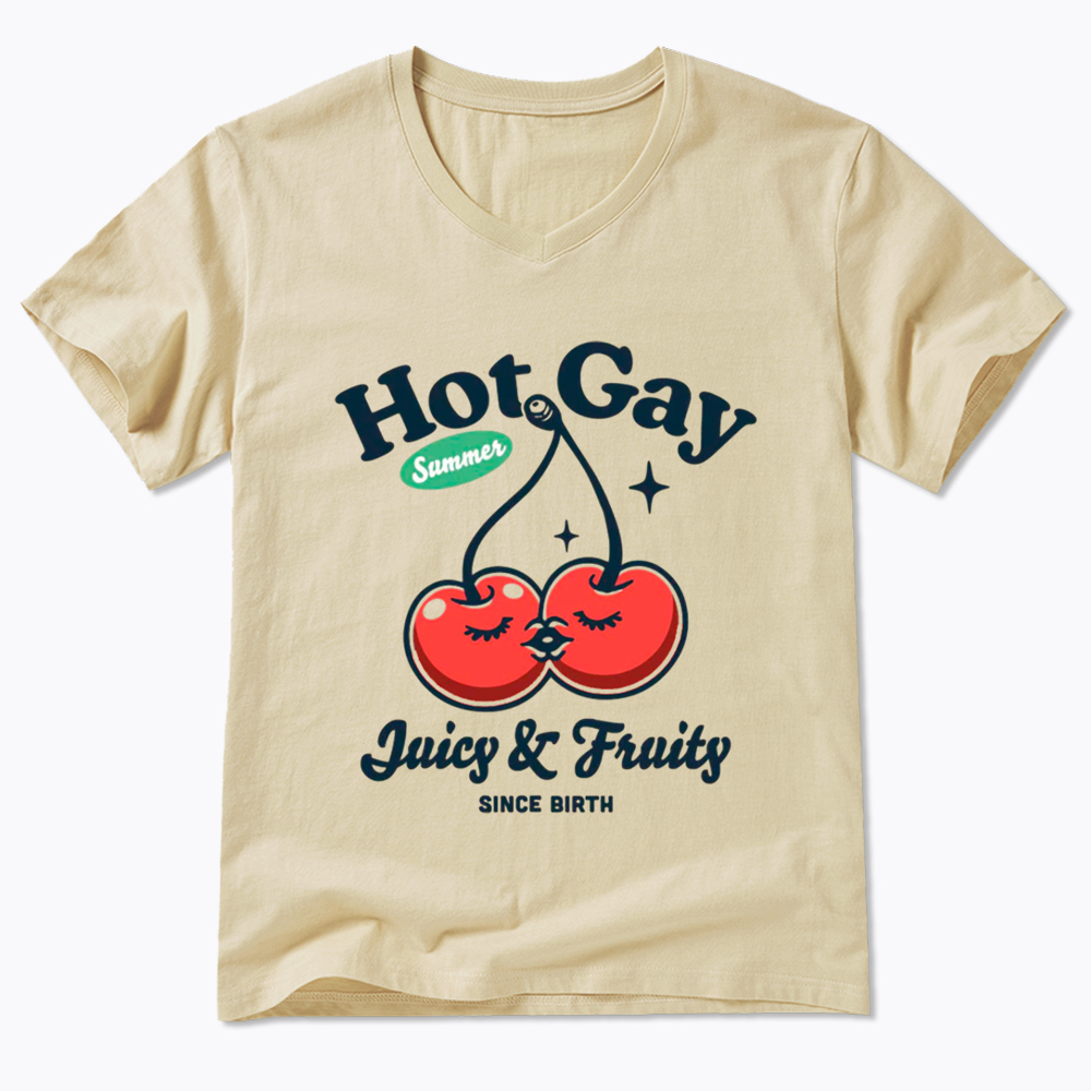 Hot Gay Summer V-Neck Classic T-Shirt