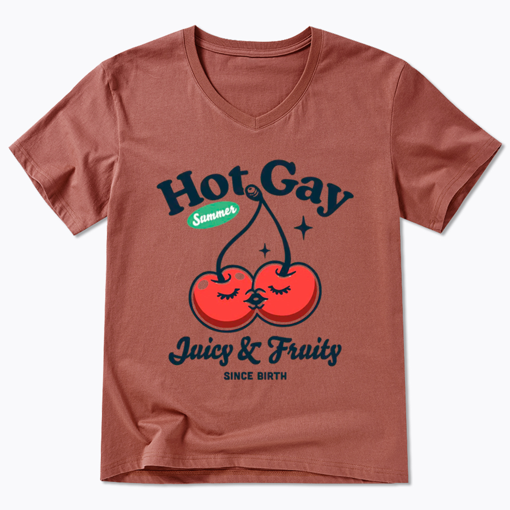 Hot Gay Summer V-Neck Classic T-Shirt