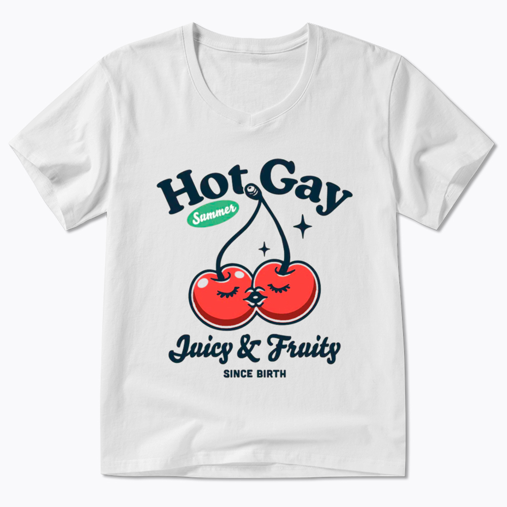 Hot Gay Summer V-Neck Classic T-Shirt