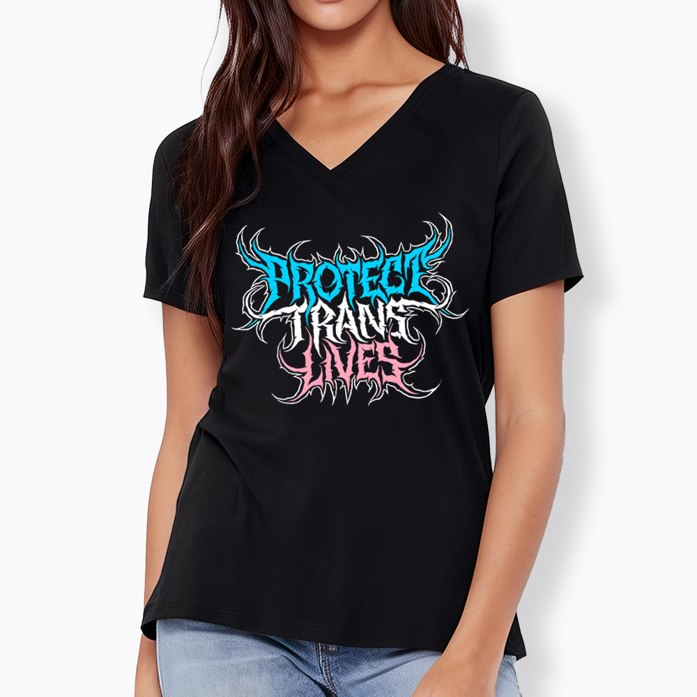 Protect Trans Lives V-Neck Classic T-Shirt