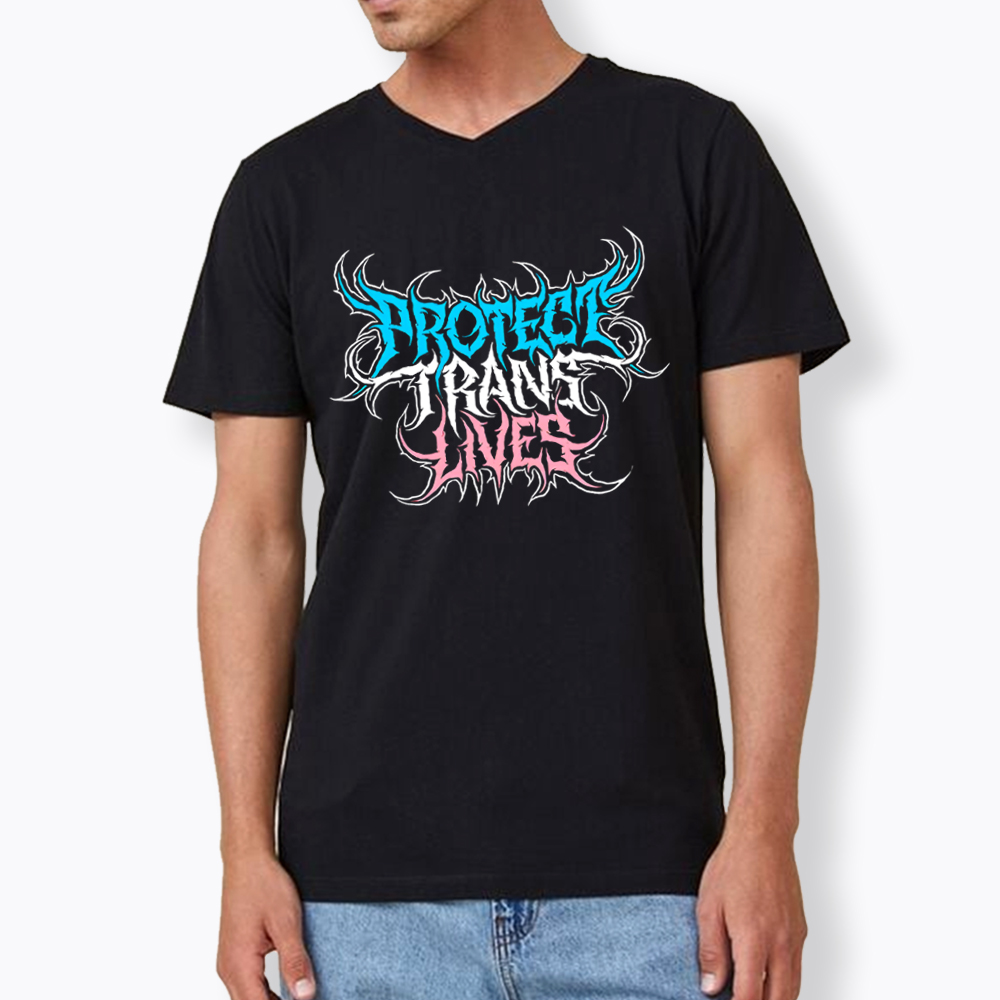 Protect Trans Lives V-Neck Classic T-Shirt
