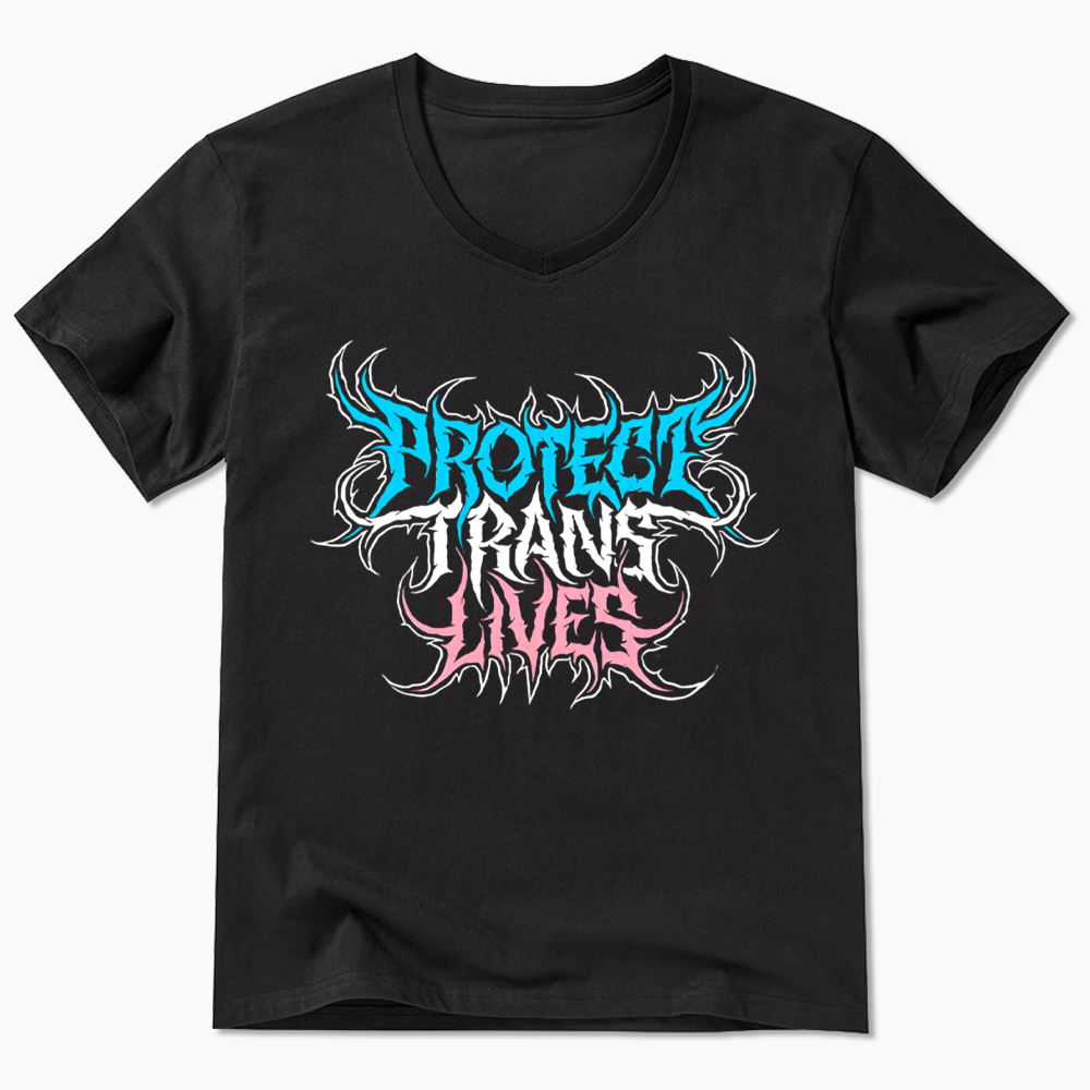Protect Trans Lives V-Neck Classic T-Shirt