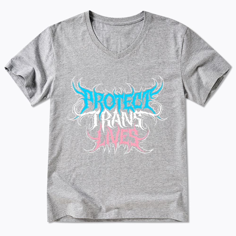 Protect Trans Lives V-Neck Classic T-Shirt