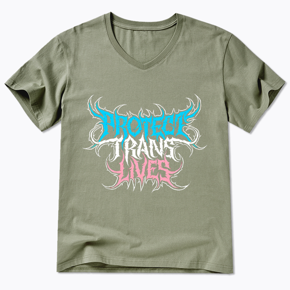 Protect Trans Lives V-Neck Classic T-Shirt