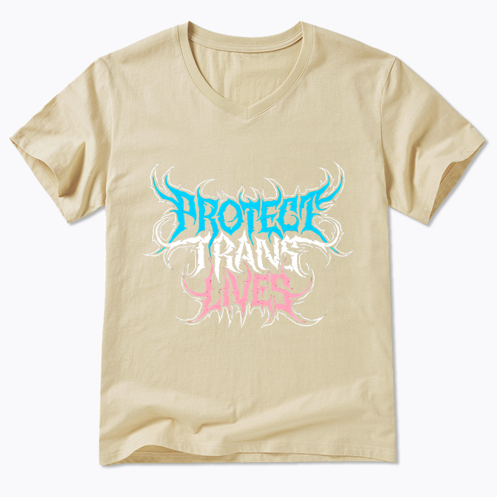 Protect Trans Lives V-Neck Classic T-Shirt
