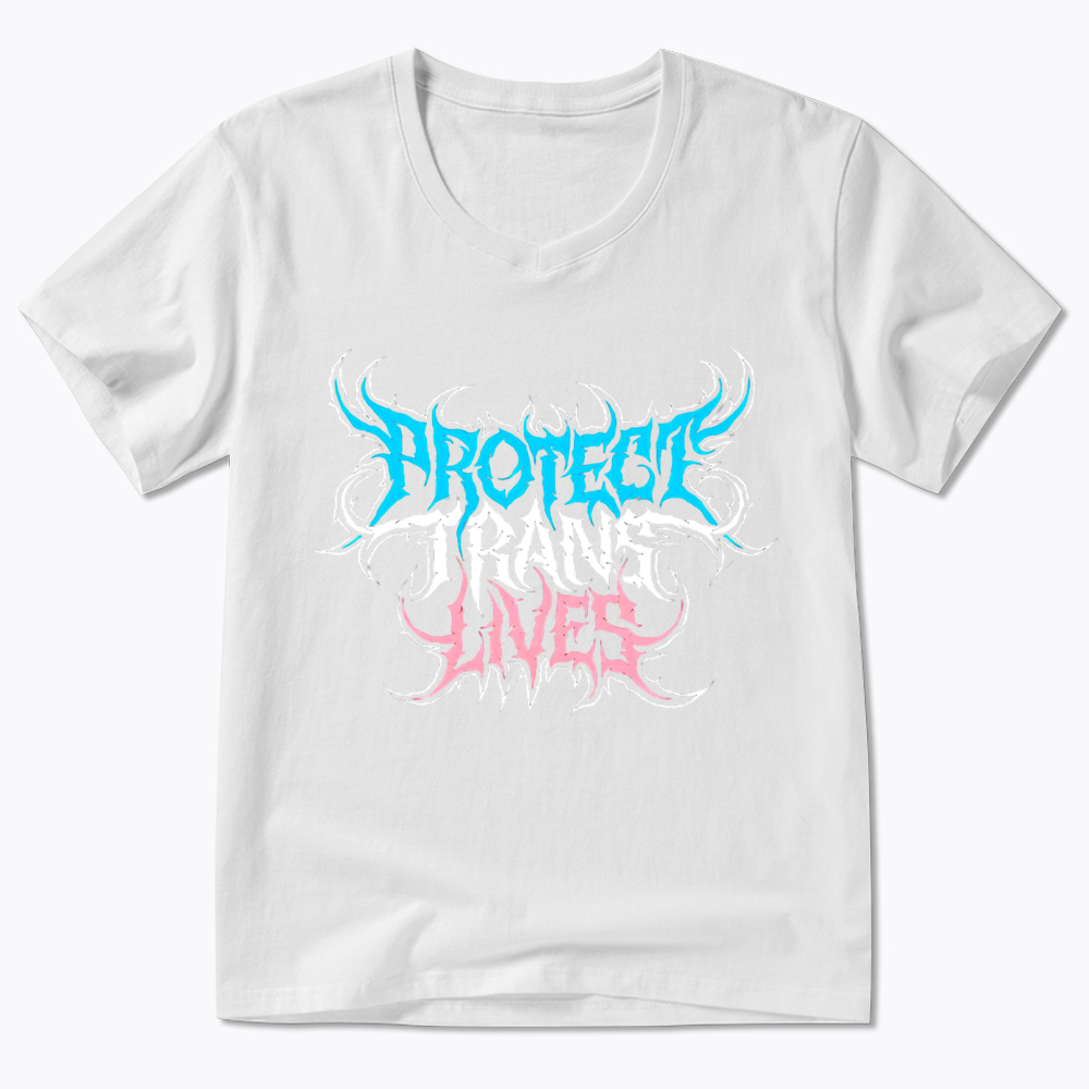 Protect Trans Lives V-Neck Classic T-Shirt