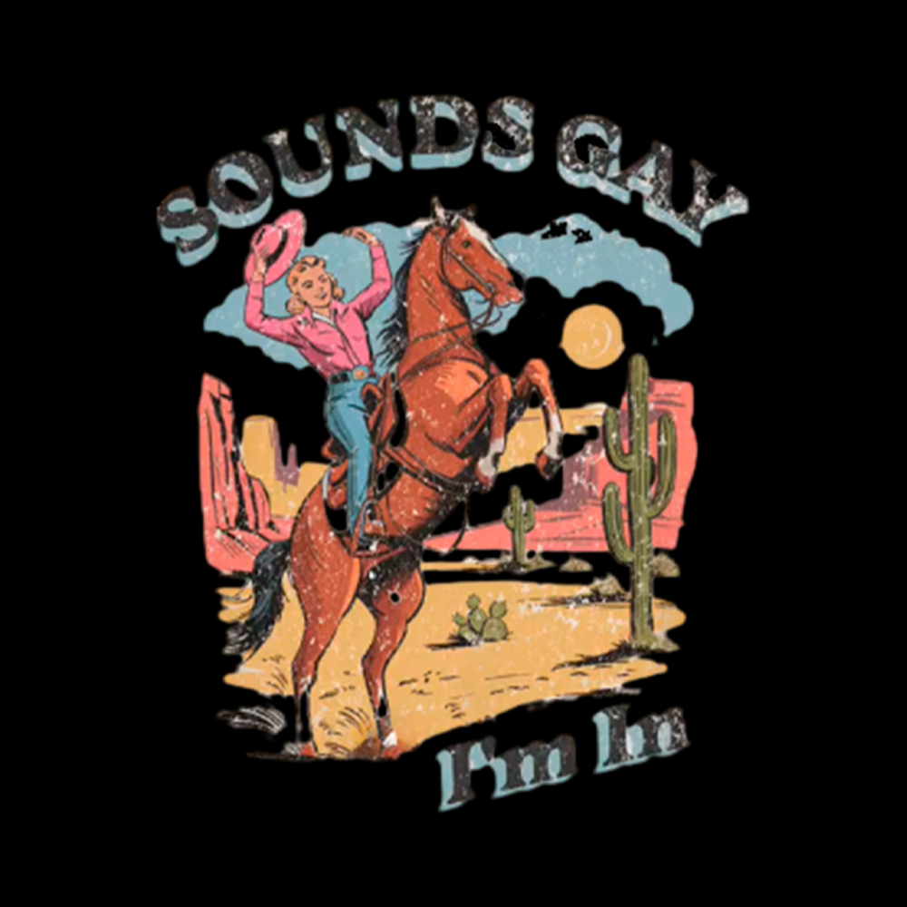 SOUNDS GAY Im In Washed T-Shirt