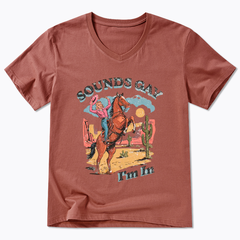 SOUNDS GAY Im In V-Neck Classic T-Shirt