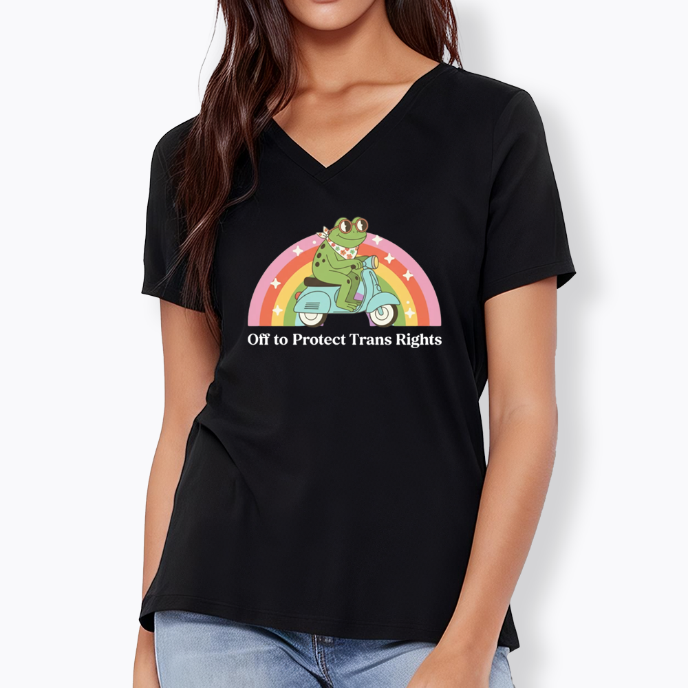 Protect Trans Rights V-Neck Classic T-Shirt