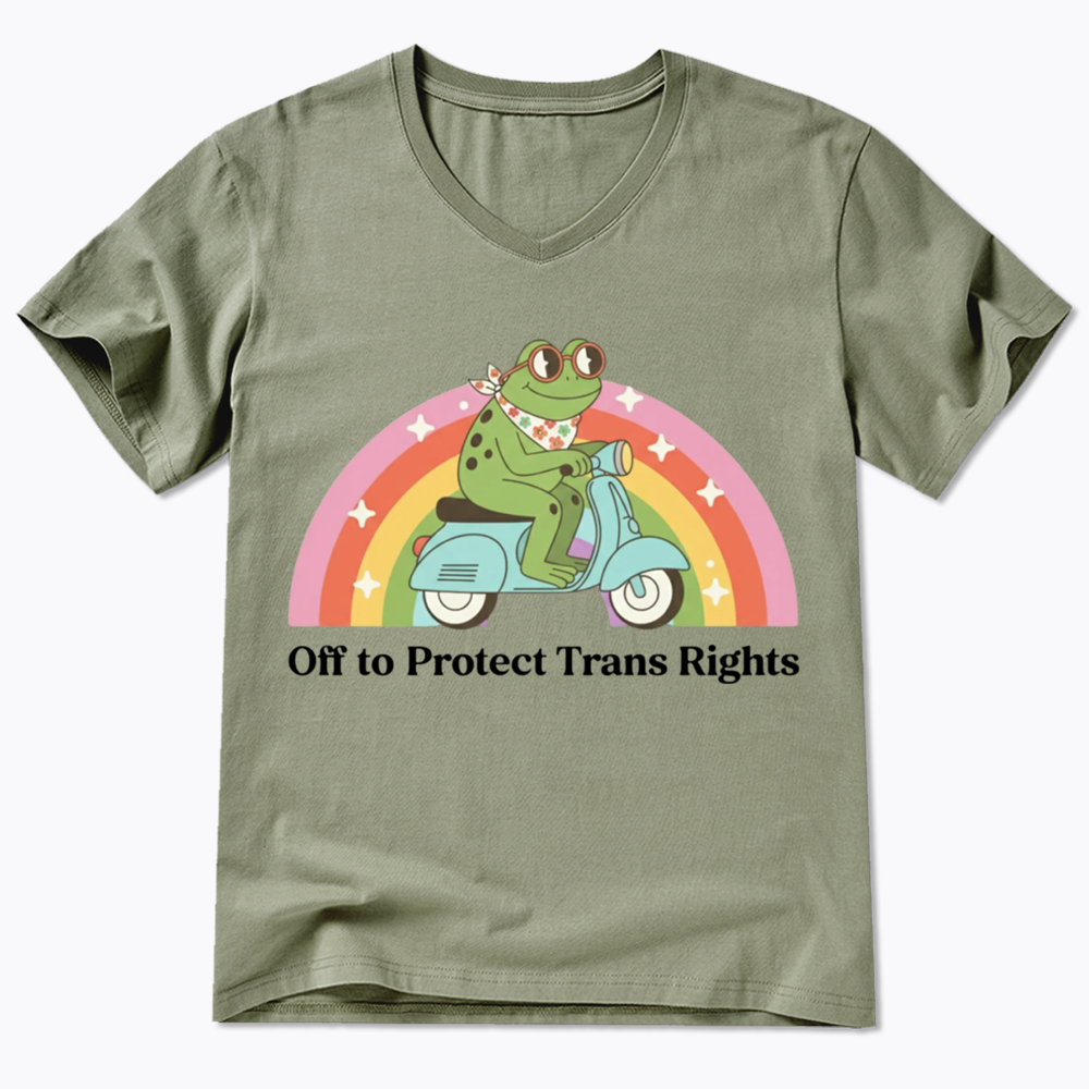 Protect Trans Rights V-Neck Classic T-Shirt