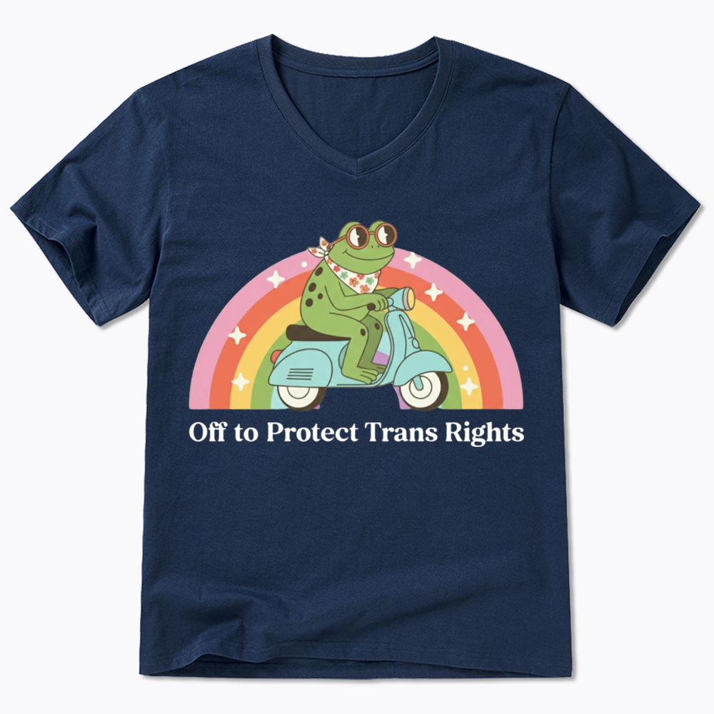 Protect Trans Rights V-Neck Classic T-Shirt