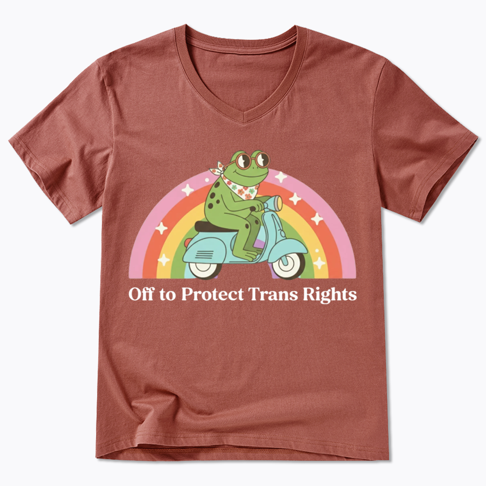 Protect Trans Rights V-Neck Classic T-Shirt