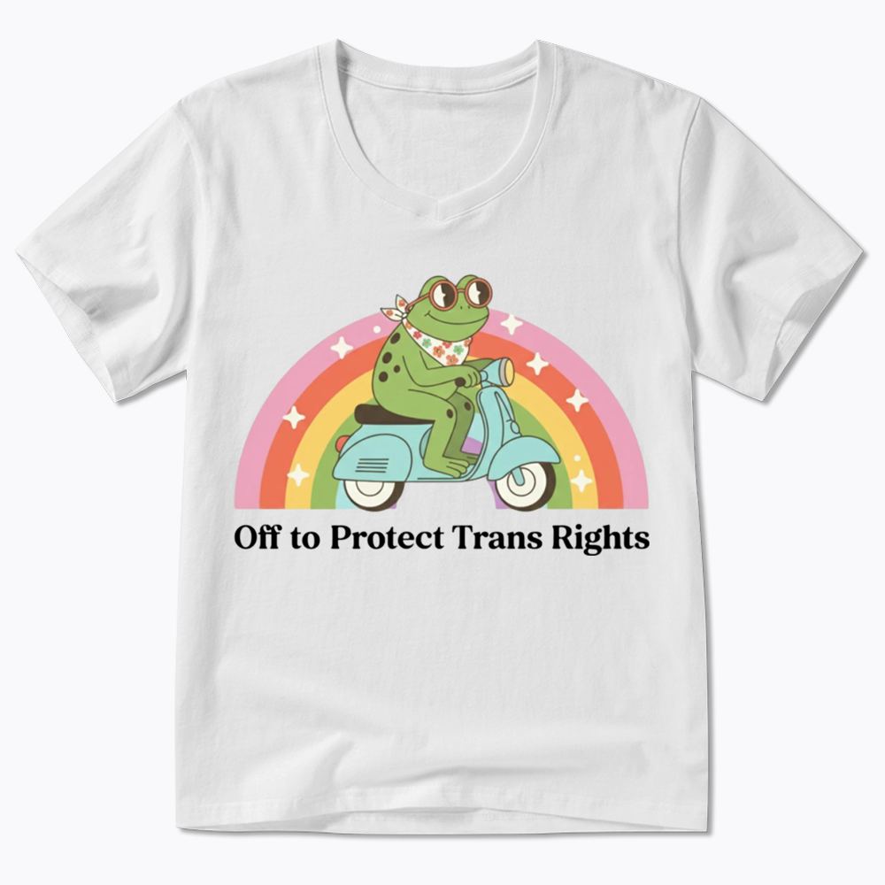 Protect Trans Rights V-Neck Classic T-Shirt