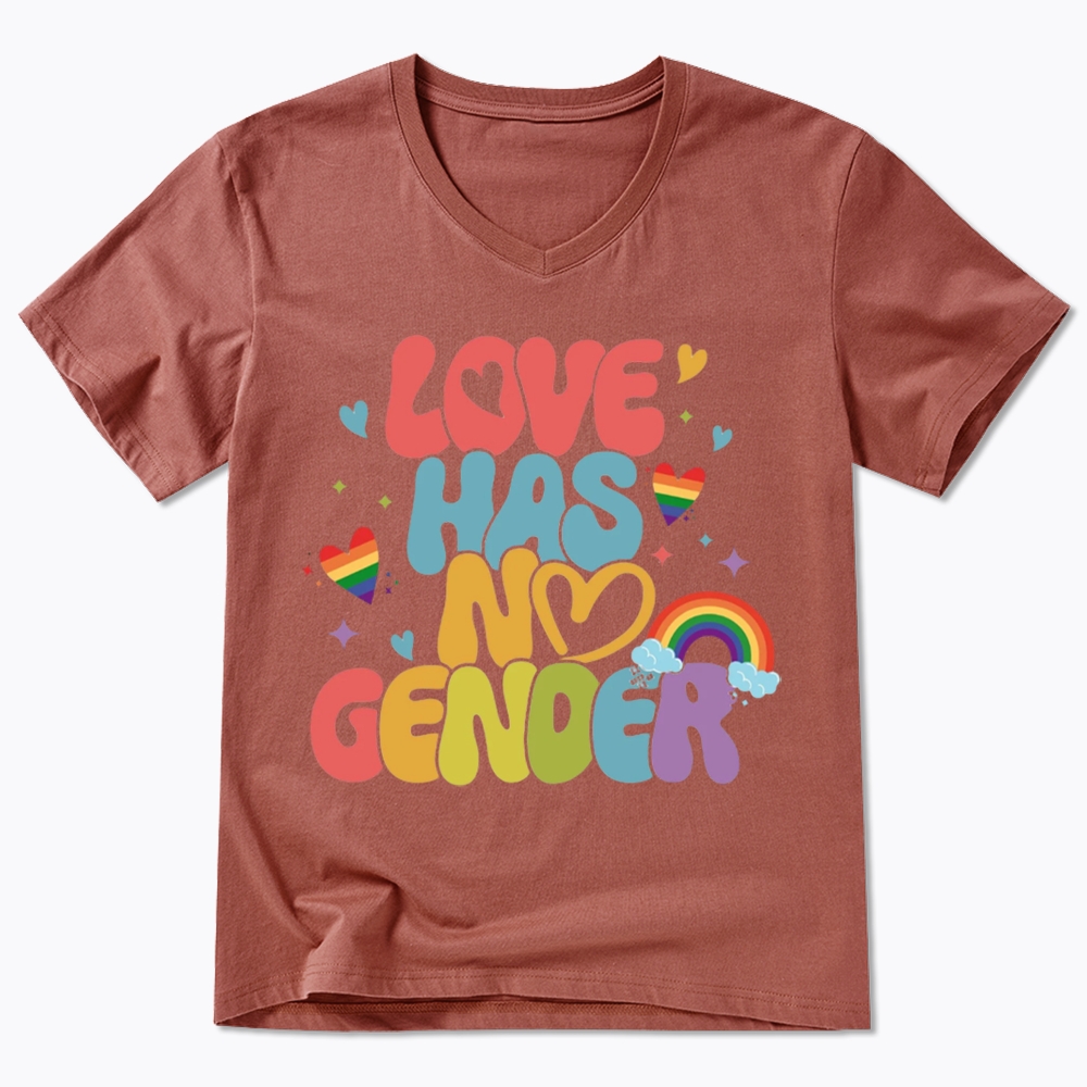 Love Has No Gender V-Neck Classic T-Shirt