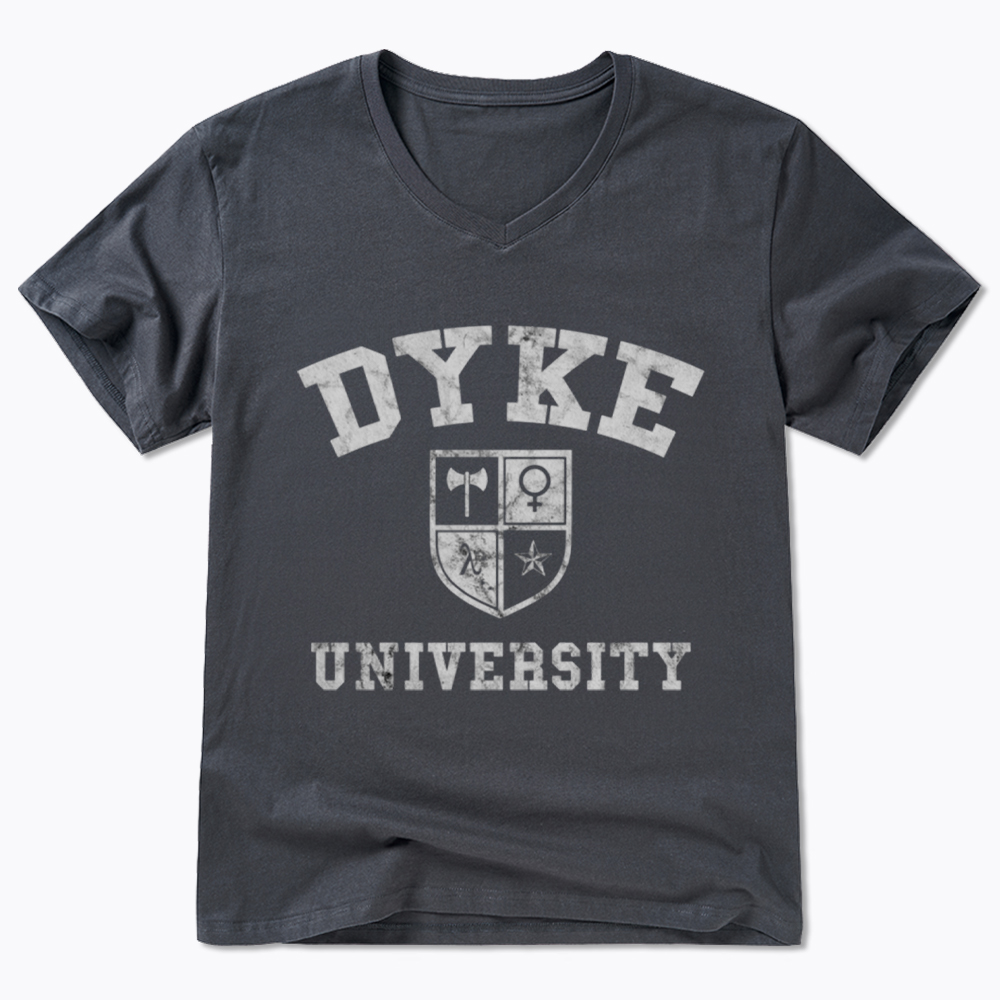 Dyke University V-Neck Classic T-Shirt