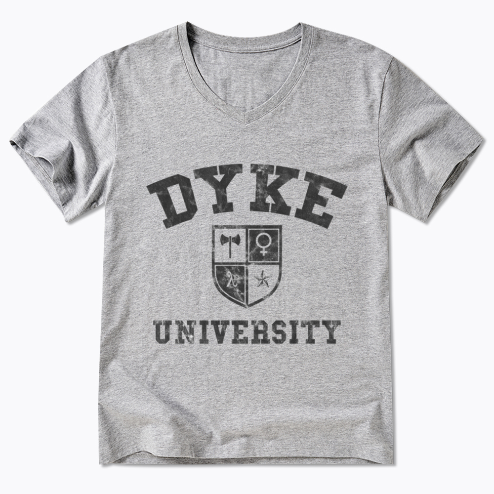 Dyke University V-Neck Classic T-Shirt