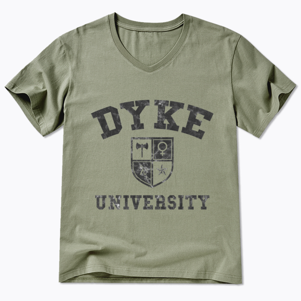 Dyke University V-Neck Classic T-Shirt