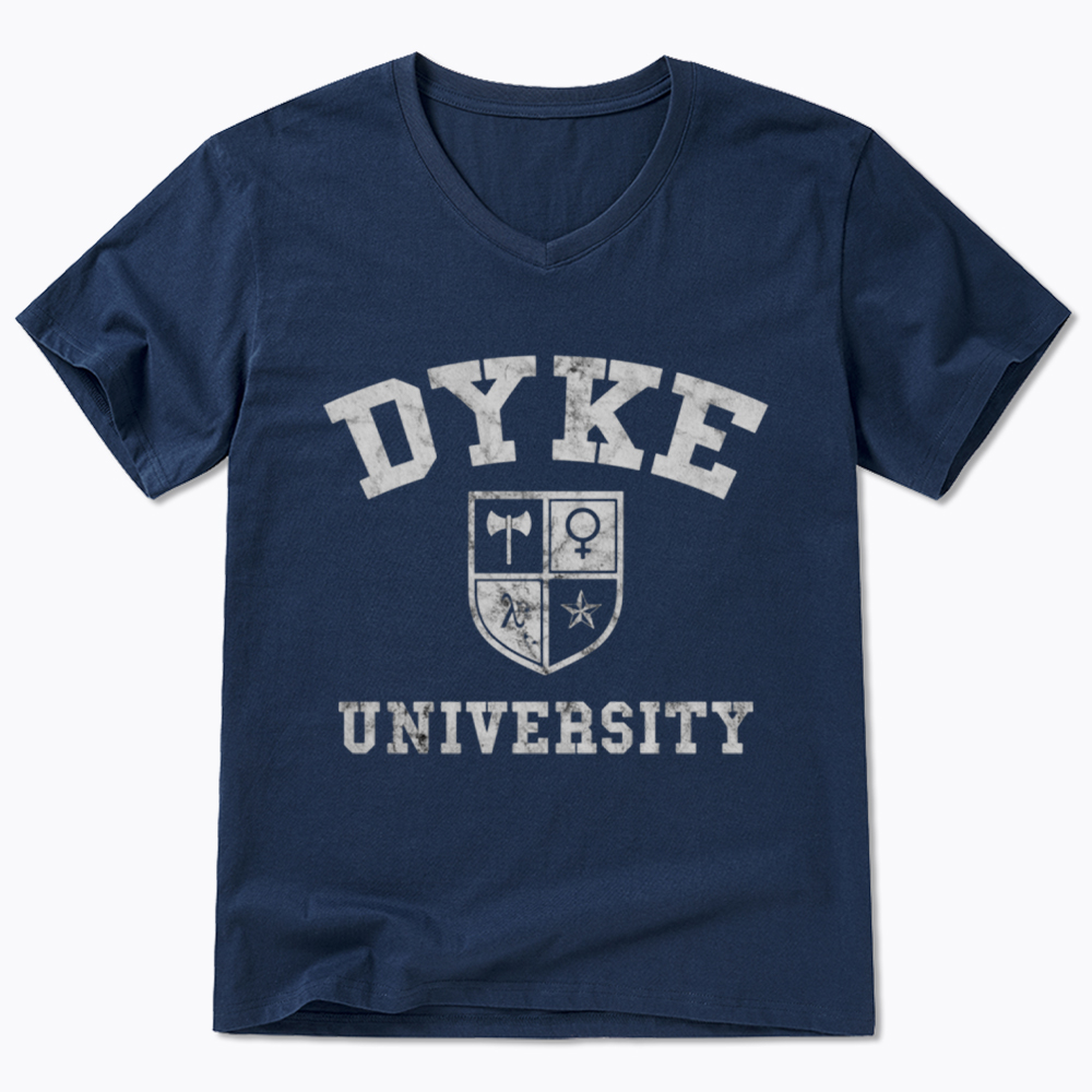 Dyke University V-Neck Classic T-Shirt