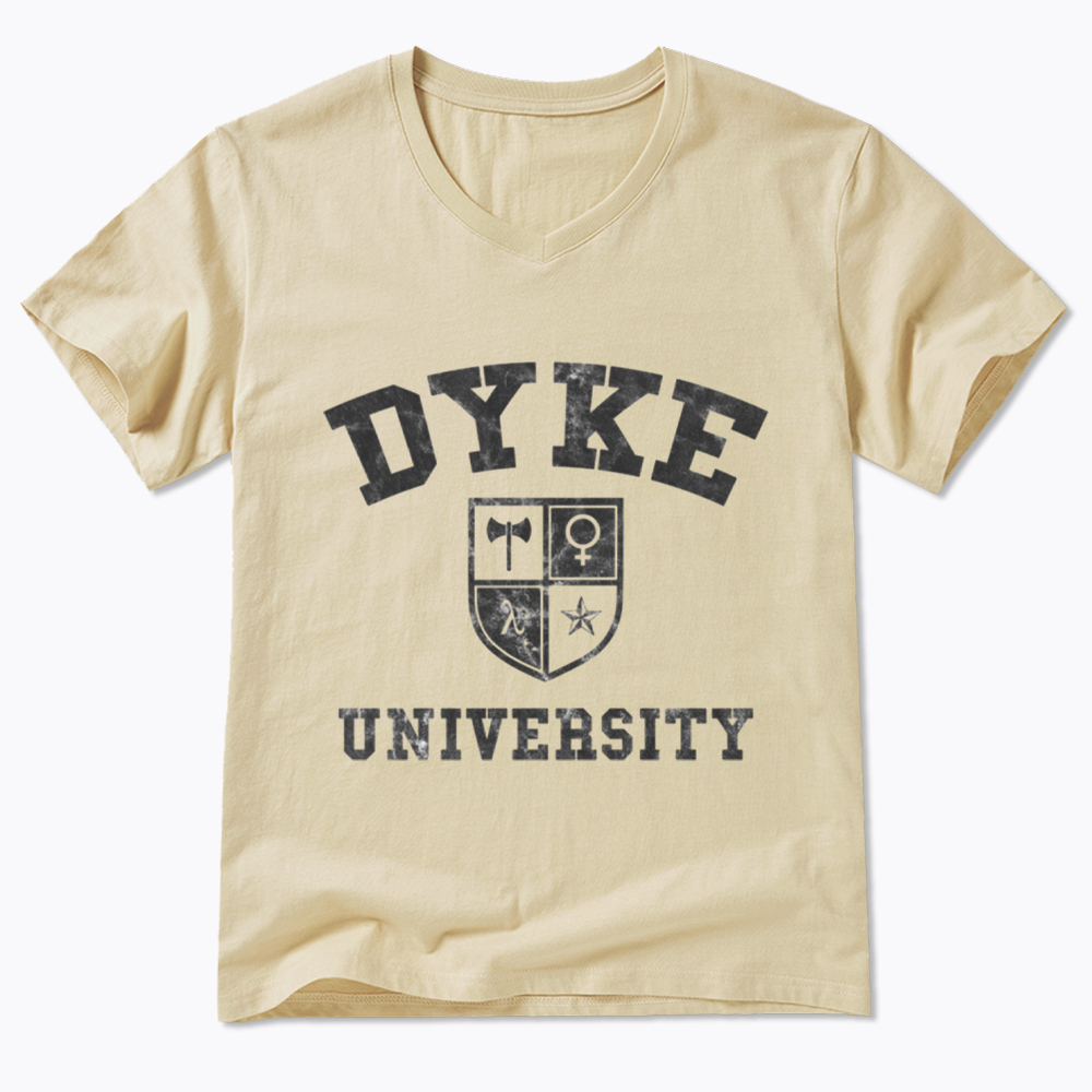 Dyke University V-Neck Classic T-Shirt