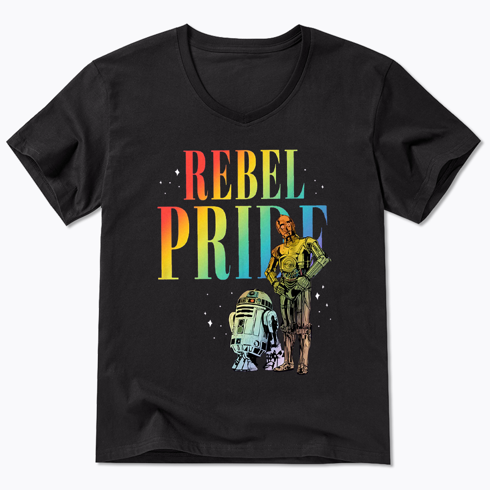 Rebel Rainbow Pride V-Neck Classic T-Shirt