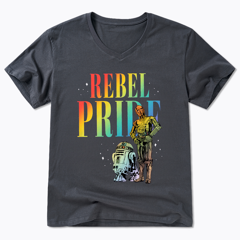Rebel Rainbow Pride V-Neck Classic T-Shirt