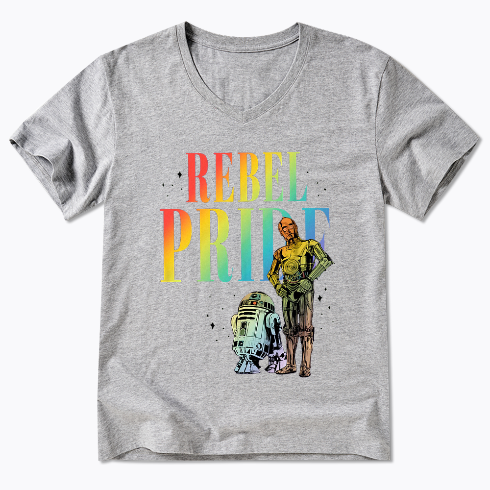 Rebel Rainbow Pride V-Neck Classic T-Shirt