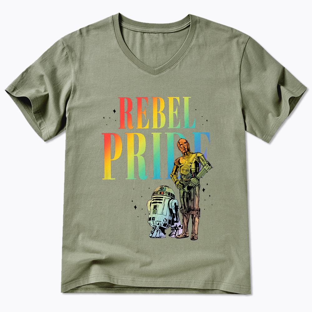 Rebel Rainbow Pride V-Neck Classic T-Shirt