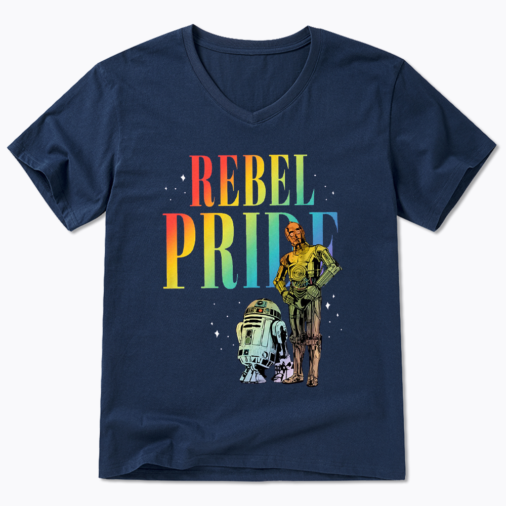 Rebel Rainbow Pride V-Neck Classic T-Shirt
