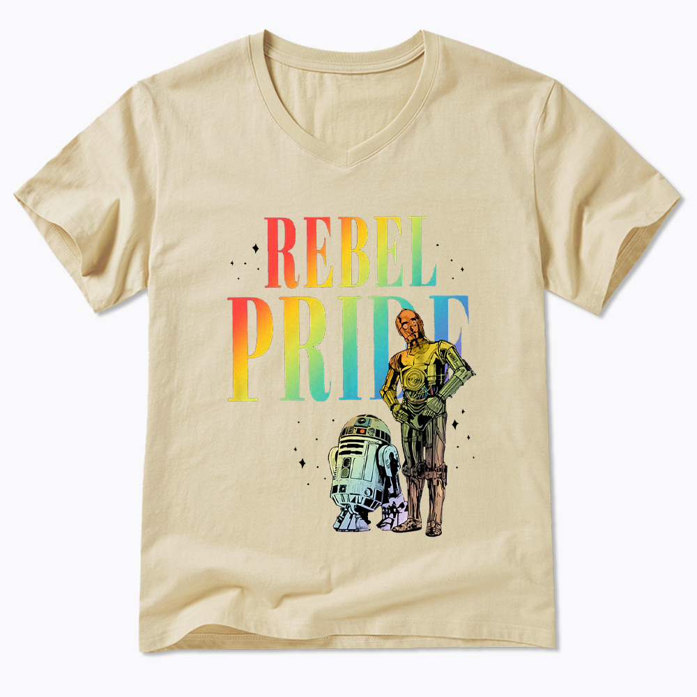 Rebel Rainbow Pride V-Neck Classic T-Shirt