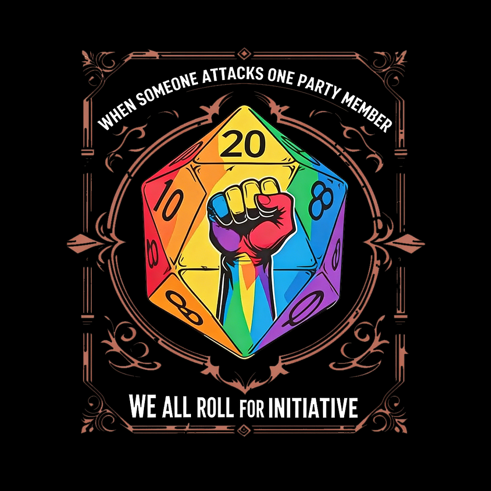 We All Roll for Initiative V-Neck Classic T-Shirt