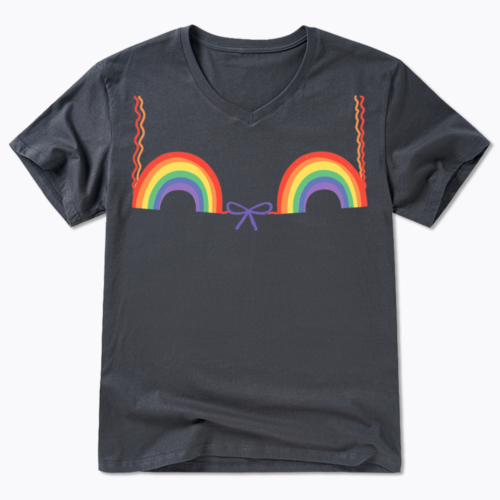 Queer Bra V-Neck Classic T-Shirt