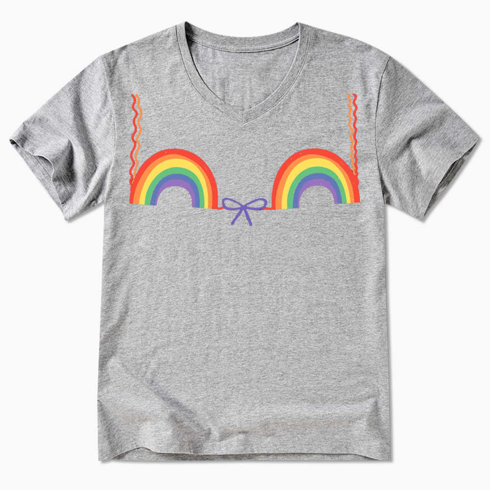 Queer Bra V-Neck Classic T-Shirt