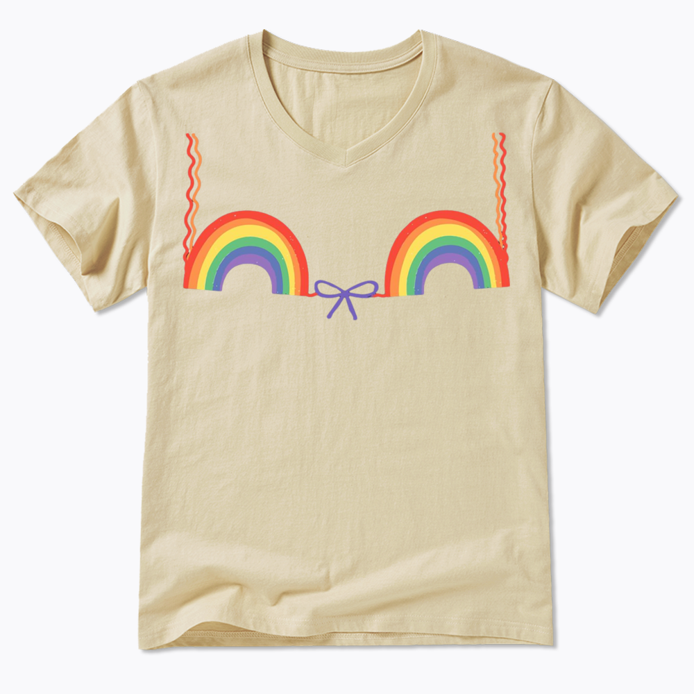 Queer Bra V-Neck Classic T-Shirt