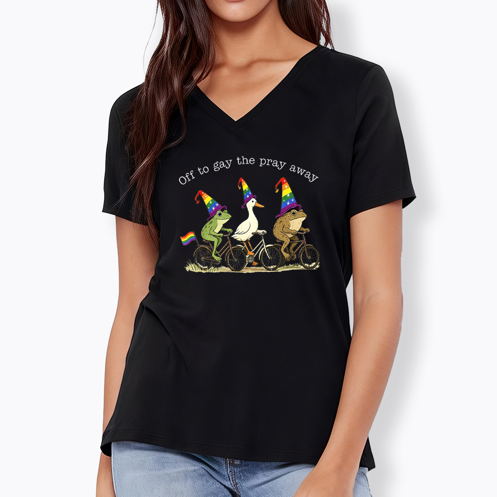 Off To LGBTQ Pride V-Neck Classic T-Shirt