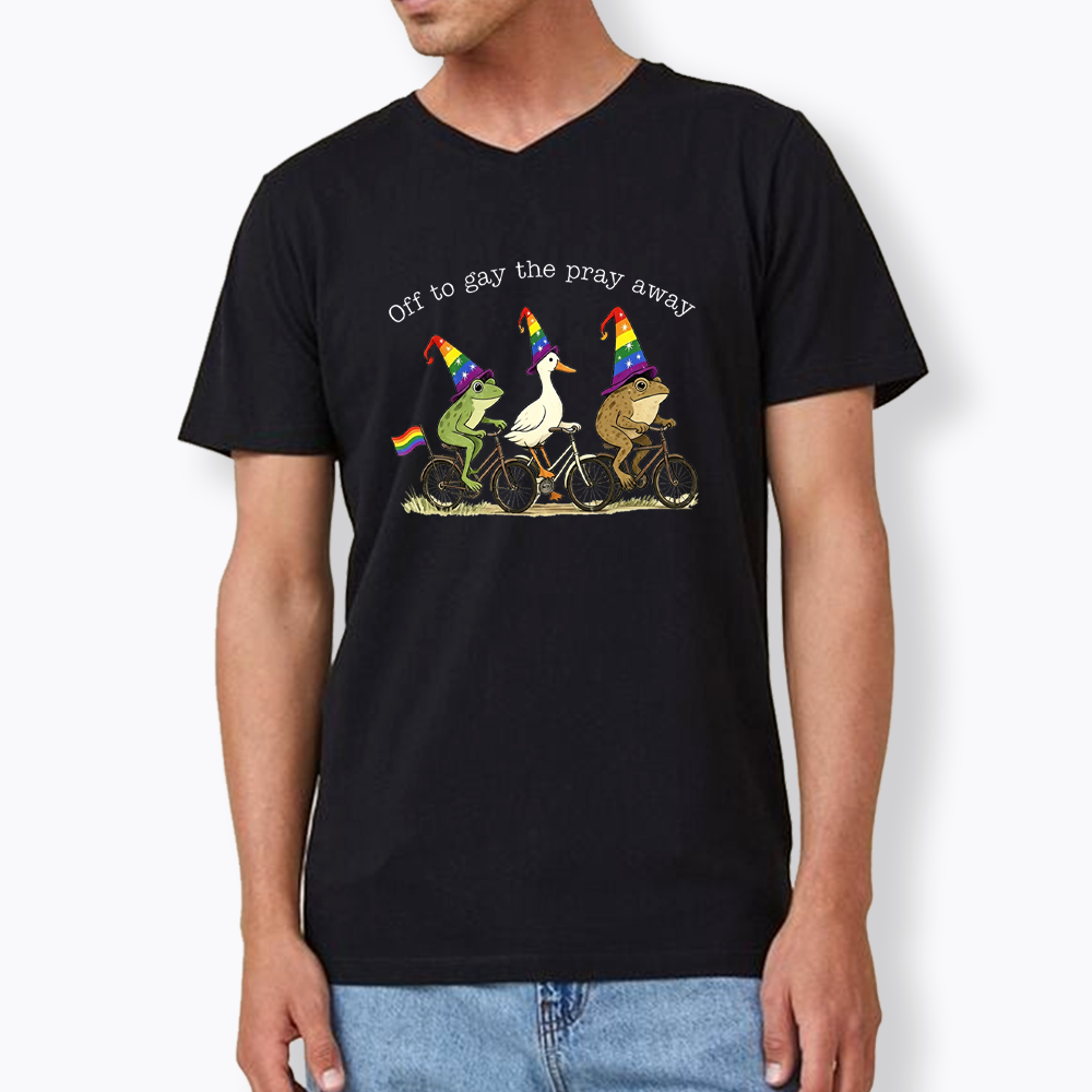 Off To LGBTQ Pride V-Neck Classic T-Shirt