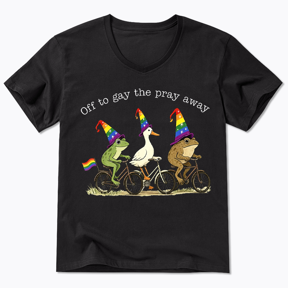 Off To LGBTQ Pride V-Neck Classic T-Shirt