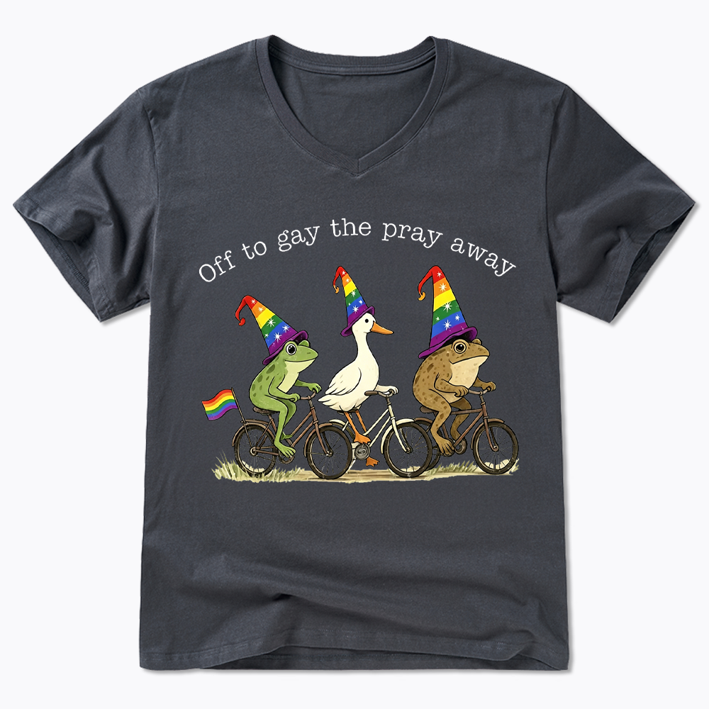 Off To LGBTQ Pride V-Neck Classic T-Shirt