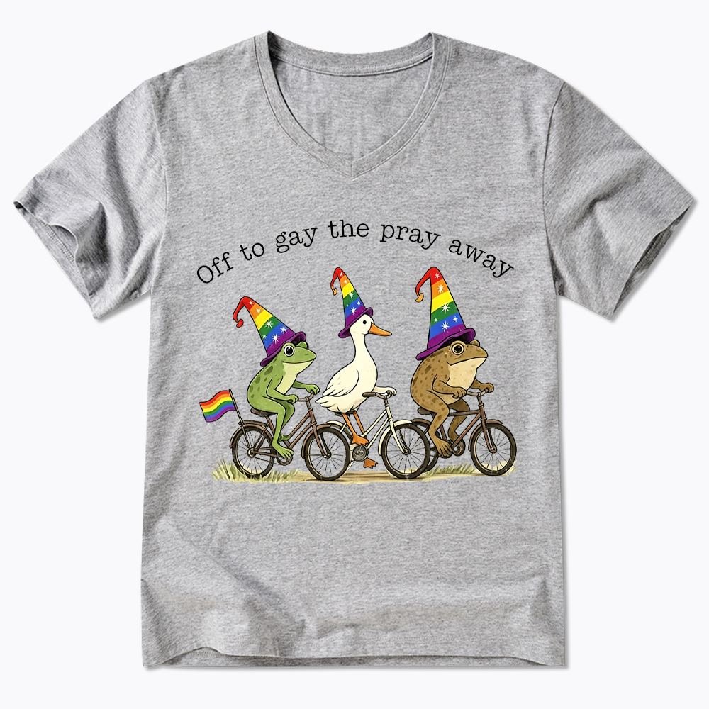 Off To LGBTQ Pride V-Neck Classic T-Shirt